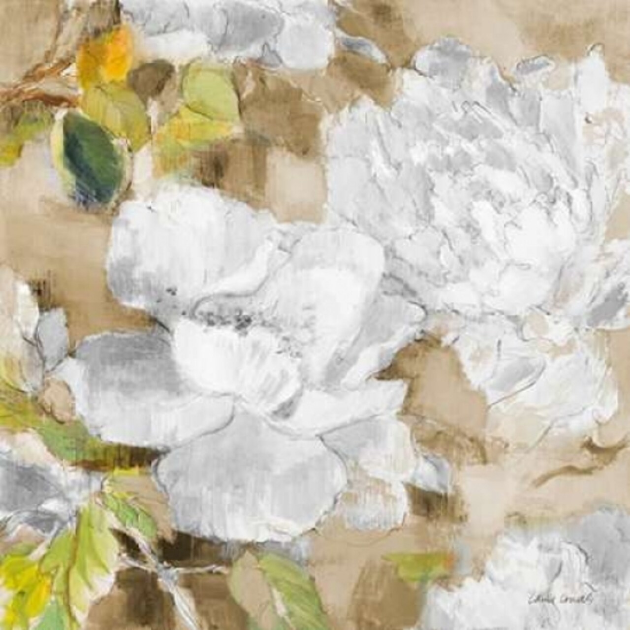 White Modern Peonies II Poster Print by Lanie Loreth - Item # VARPDX9893B